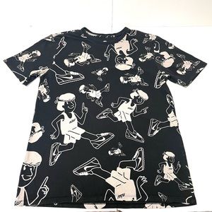 Nike Running Man NSW T Shirt ~ Black Faded Mens Marathon Long Distance Sz L